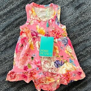 NWT POSH PEANUT ruffle dress 3-6 months